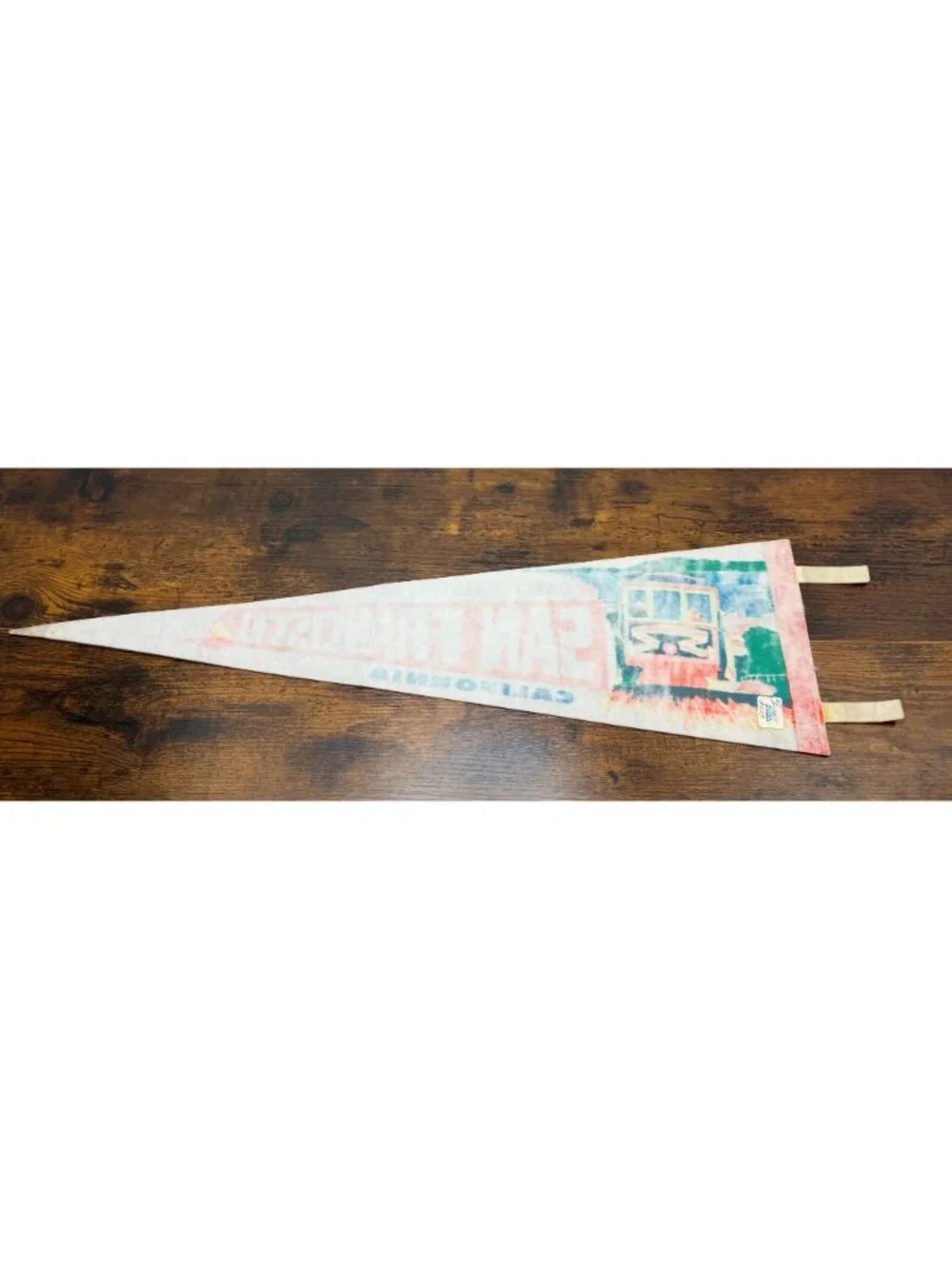 Vintage San Francisco Cable Car Felt Pennant California Souvenir